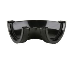 Brett Martin 112mm Roundstyle PVC 90° Gutter Angle in Black