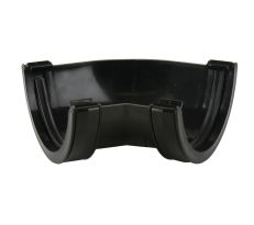 Brett Martin 112mm Roundstyle PVC 135° Gutter Angle in Black
