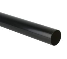 Brett Martin 68mm Round PVC Downpipe in Black - 4m