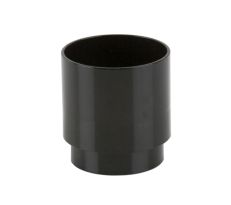Brett Martin 68mm Round PVC Downpipe Connector in Black