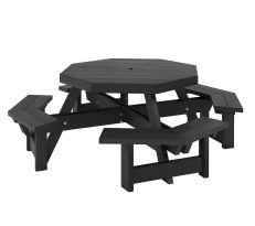 Octagonal 8 Seater Recycled Plastic Picnic Table