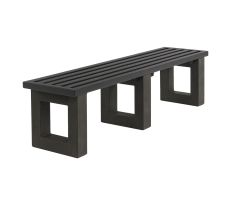 Recycled Plastic Backless Bench