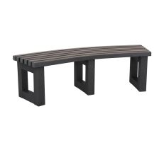 Recycled Plastic Curved Bench