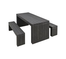 Recycled Plastic Picnic Table and Bench Set Recycled Plastic Picnic Table and Bench Set