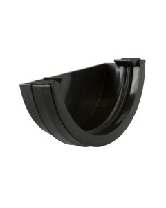Brett Martin 112mm Roundstyle PVC External Stop End in Black