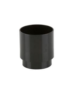 Brett Martin 68mm Round PVC Downpipe Connector in Black