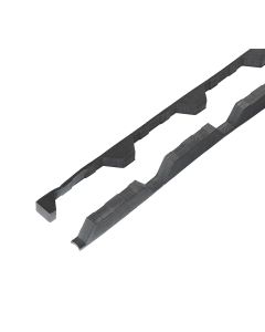 Pairs of Profiled Foam Fillers to Fit 32/1000 Supaseal (25mm) Black With 6mm Base