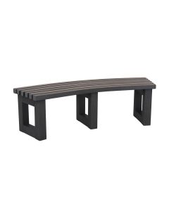 Recycled Plastic Curved Bench