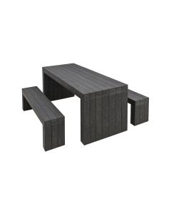 Recycled Plastic Picnic Table and Bench Set