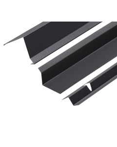 75° Mono Ridge Flashing and Backer Plate Kit for Standing Seam - 3m