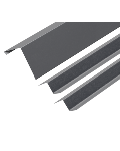 90° Corner Barge Flashing and Z Bar Kit for Standing Seam - 3m 120mm x 120mm 