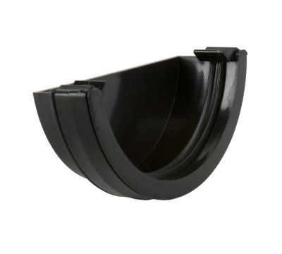 Brett Martin 112mm Roundstyle PVC External Stop End in Black