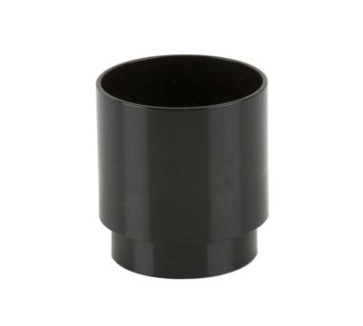 Brett Martin 68mm Round PVC Downpipe Connector in Black