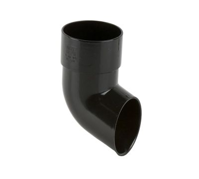 Brett Martin 68mm Round PVC Downpipe Shoe in Black