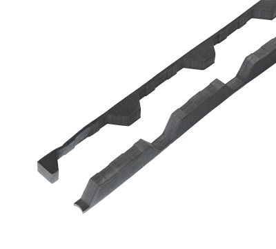 Pairs of Profiled Foam Fillers to Fit 32/1000 Supaseal (25mm) Black With 6mm Base