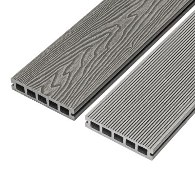 4m Mixed Grey Composite Decking Boards
