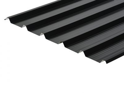 32/1000 Box Profile 0.5 Thick Black Polyester Paint Coated Roof Sheet