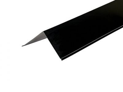Corner Barge Flashings in Black Polyester Paint Finish - 3m 200 x 200mm