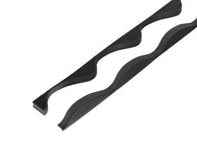 Pairs of fillers to fit 41/1000 Cladco Tileform profile Supaseal (25mm) Black with 6mm base