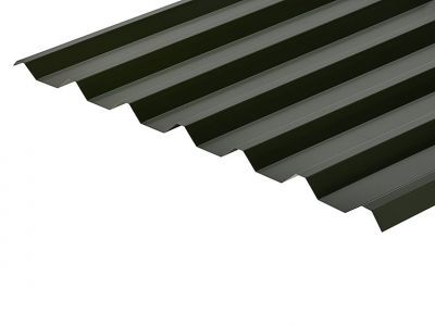 34/1000 Box Profile 0.5 Thick Juniper Green Polyester Paint Coated Roof Sheet