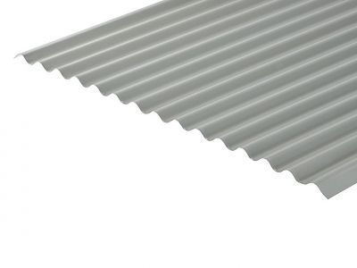 13/3 Corrugated 0.5 Thick Light Grey Polyester Paint Coated Roof Sheet