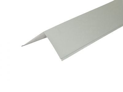 Corner Barge Flashings in White Polyester Paint Finish - 3m 200 x 200mm