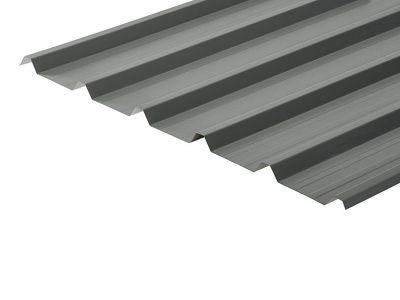 32/1000 Box Profile 0.7 Thick Merlin Grey PVC Plastisol Coated Roof Sheet