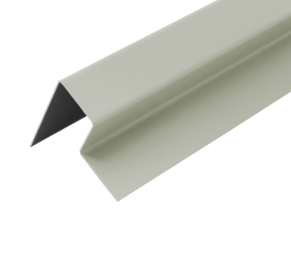 3m Fibre Cement Lap Cladding Wall End Profile Trim - Sage Green