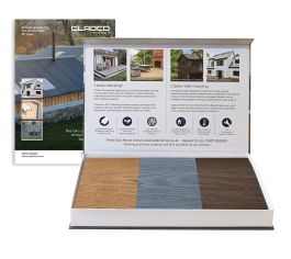 Nordeck Woodgrain Effect Decking Sample