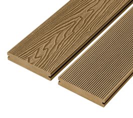 4m Signature Solid Composite Decking Board - Teak