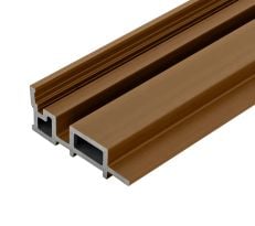2.5m Composite Slatted Wall Cladding Internal Corner Profile Trim 2.5m Composite Slatted Wall Cladding Internal Corner Profile Trim