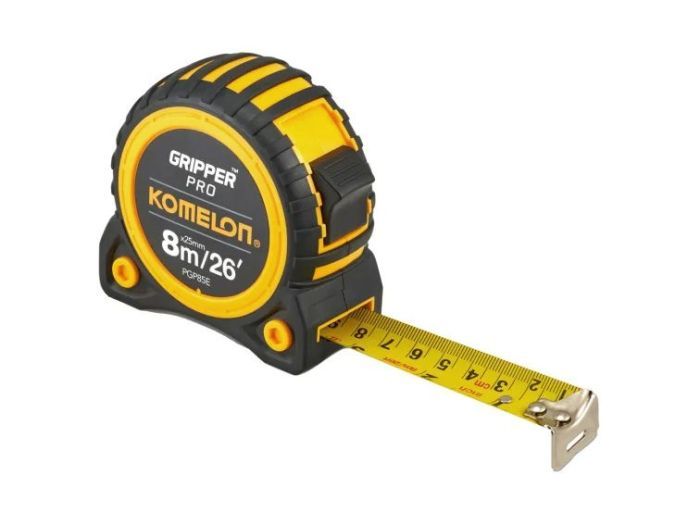 26ft/8m Retractable Measuring Tape by Komelon Gripper