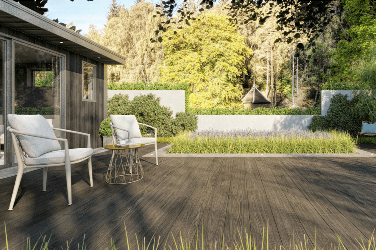 Premium Nordeck Decking looks and feels great underfoot