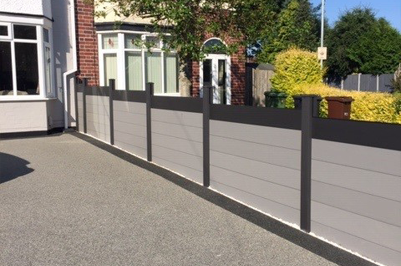 Composite Fencing products can be used as an innovative way of bordering your driveway