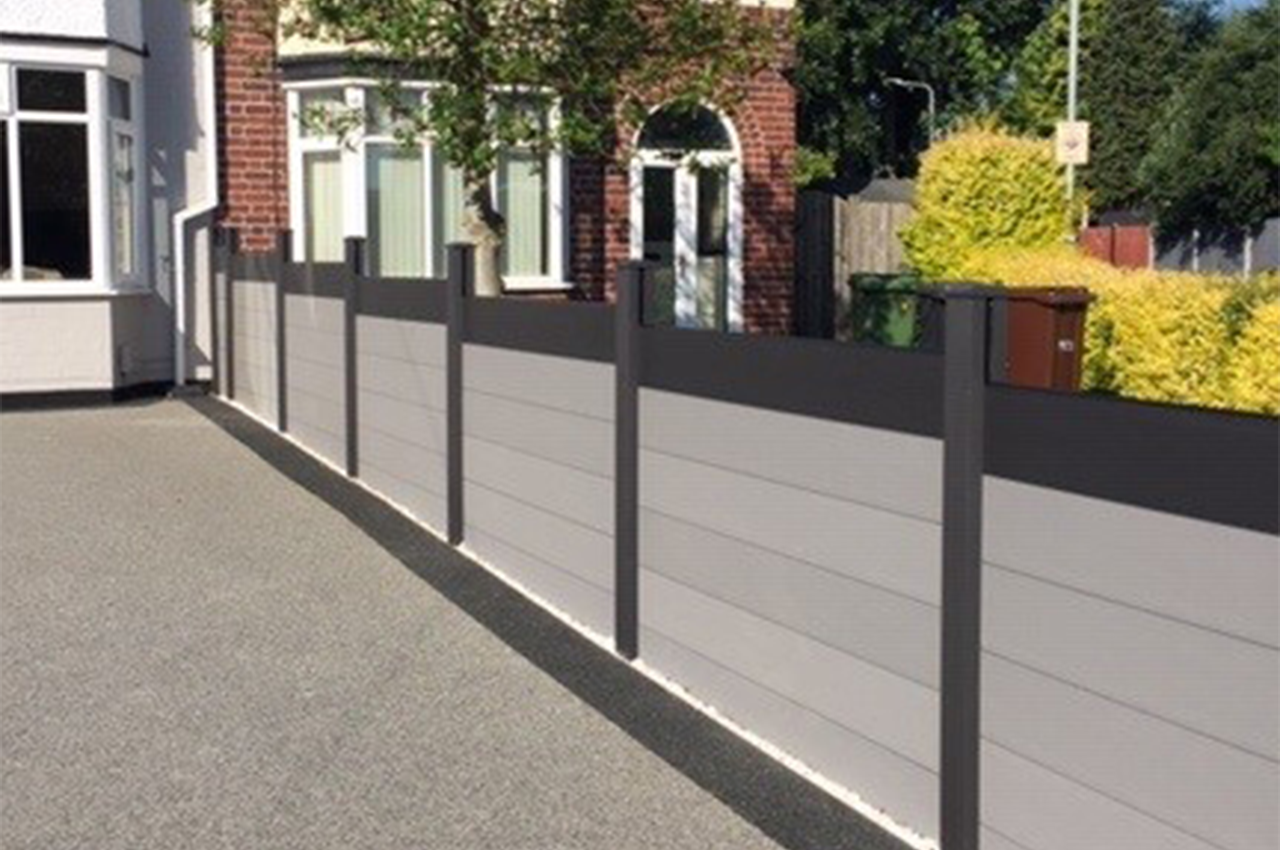 Composite Fencing products can be used as an innovative way of bordering your driveway