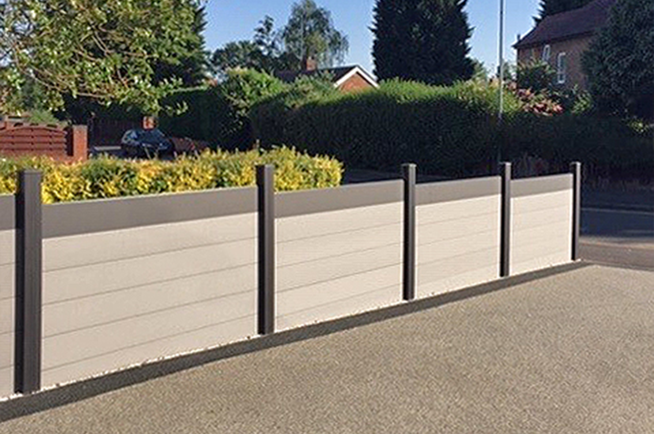 Composite Fencing products can be used as an innovative way of bordering your driveway