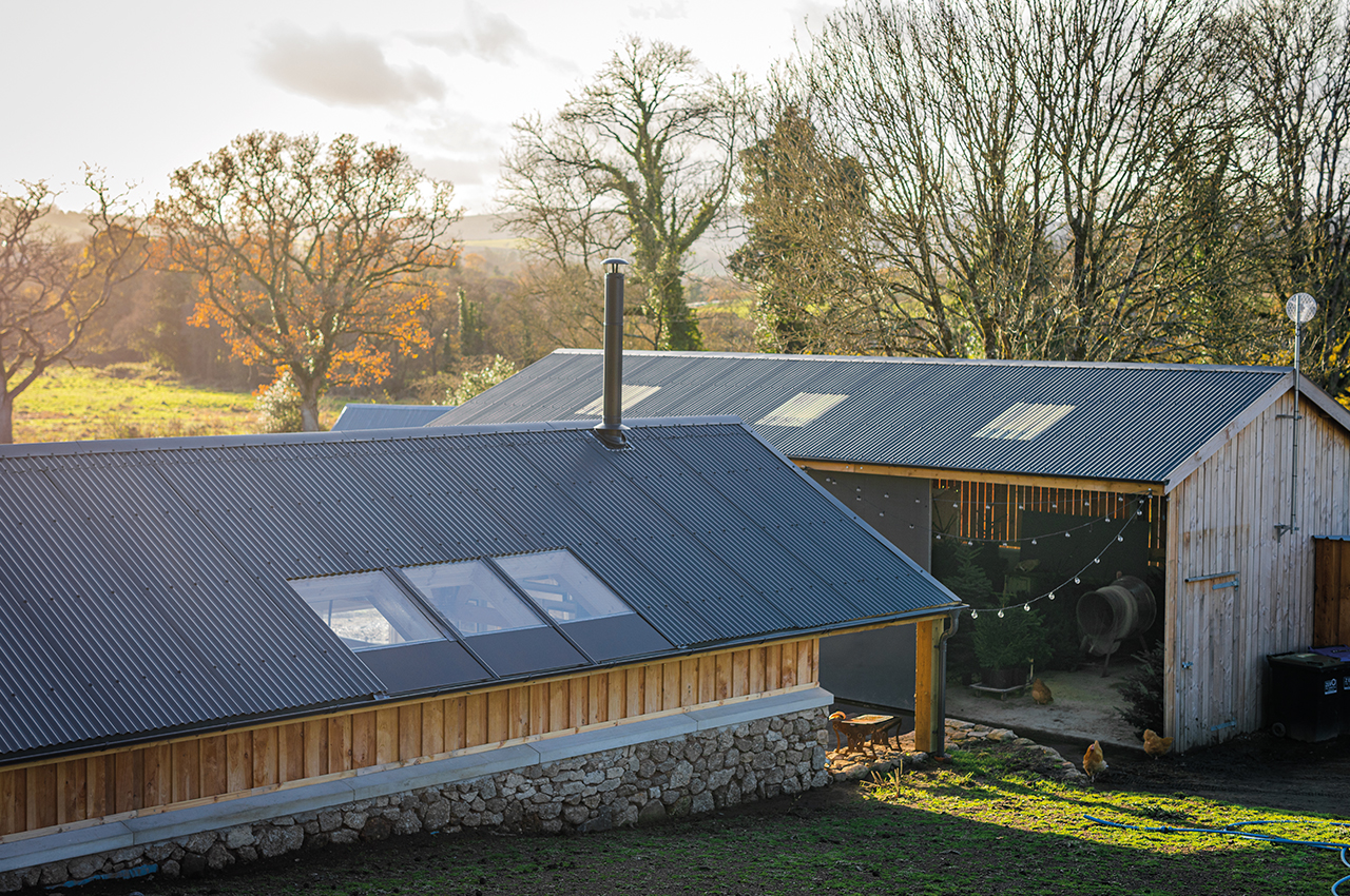 Corrugated Roofing Sheets gives this barn a traditional appearance whilst protecting it from the elements