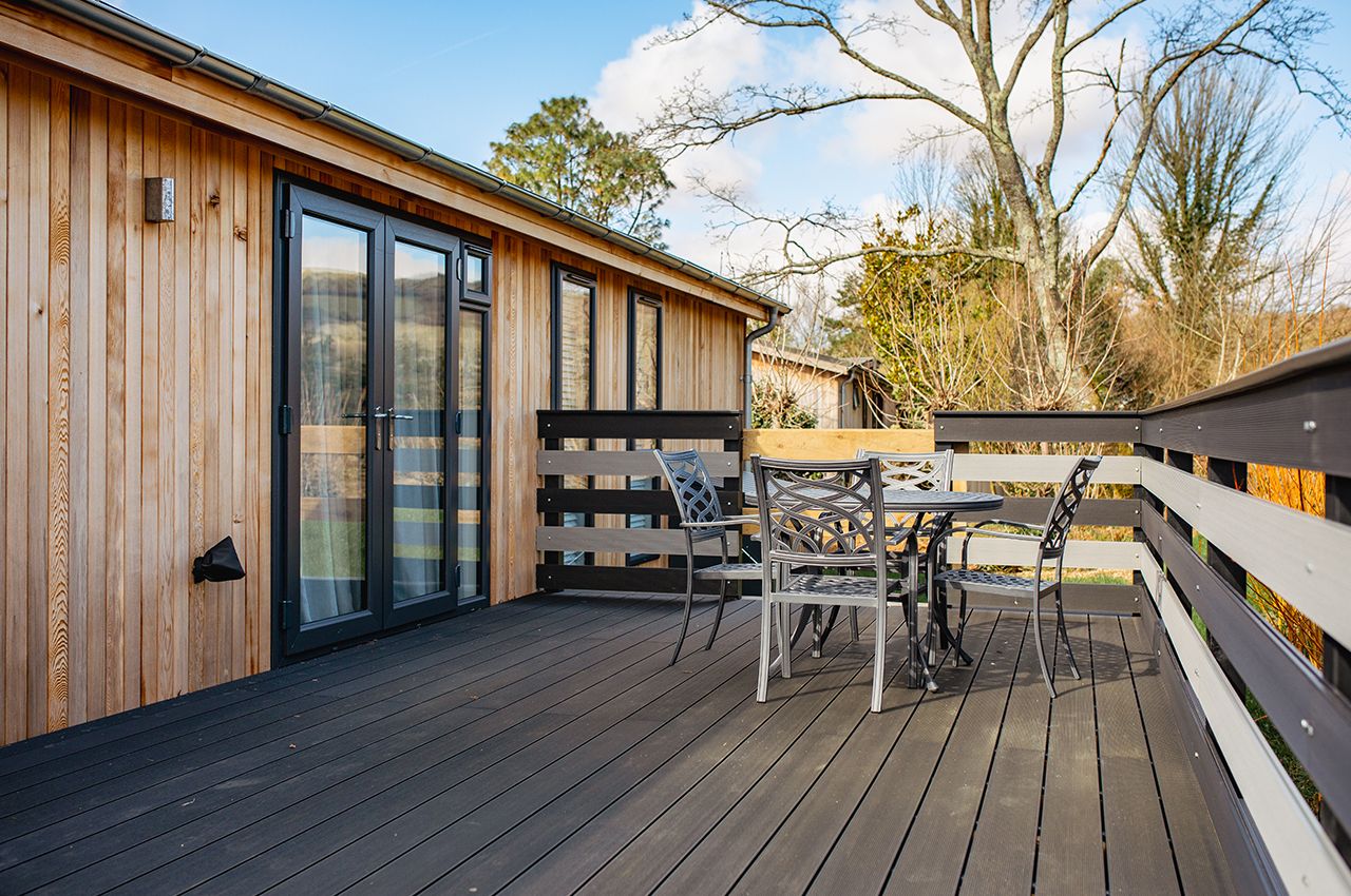 Create the perfect exterior retreat with Cladco Composite Decking Boards in Light Grey and Charcoal