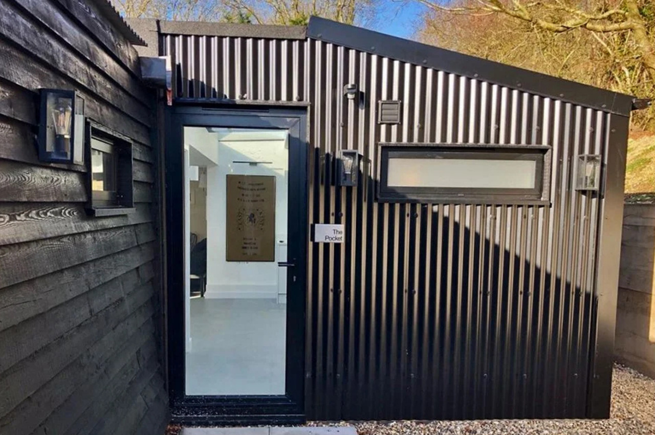 The Hopper Huts rebuild their original farm outbuildings using Cladco Corrugated Roofing Sheets in Black.