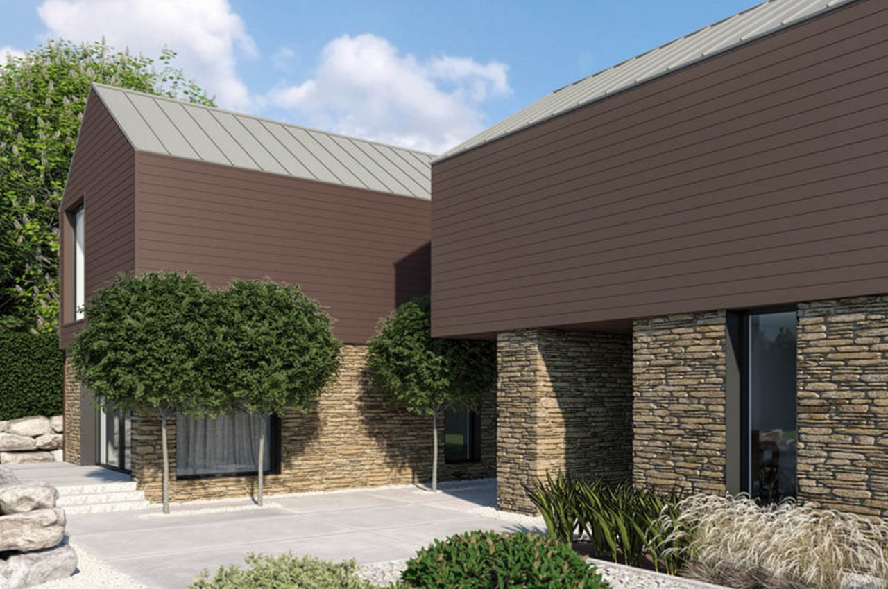Original Composite Cladding Boards in Coffee give an earthier appearance