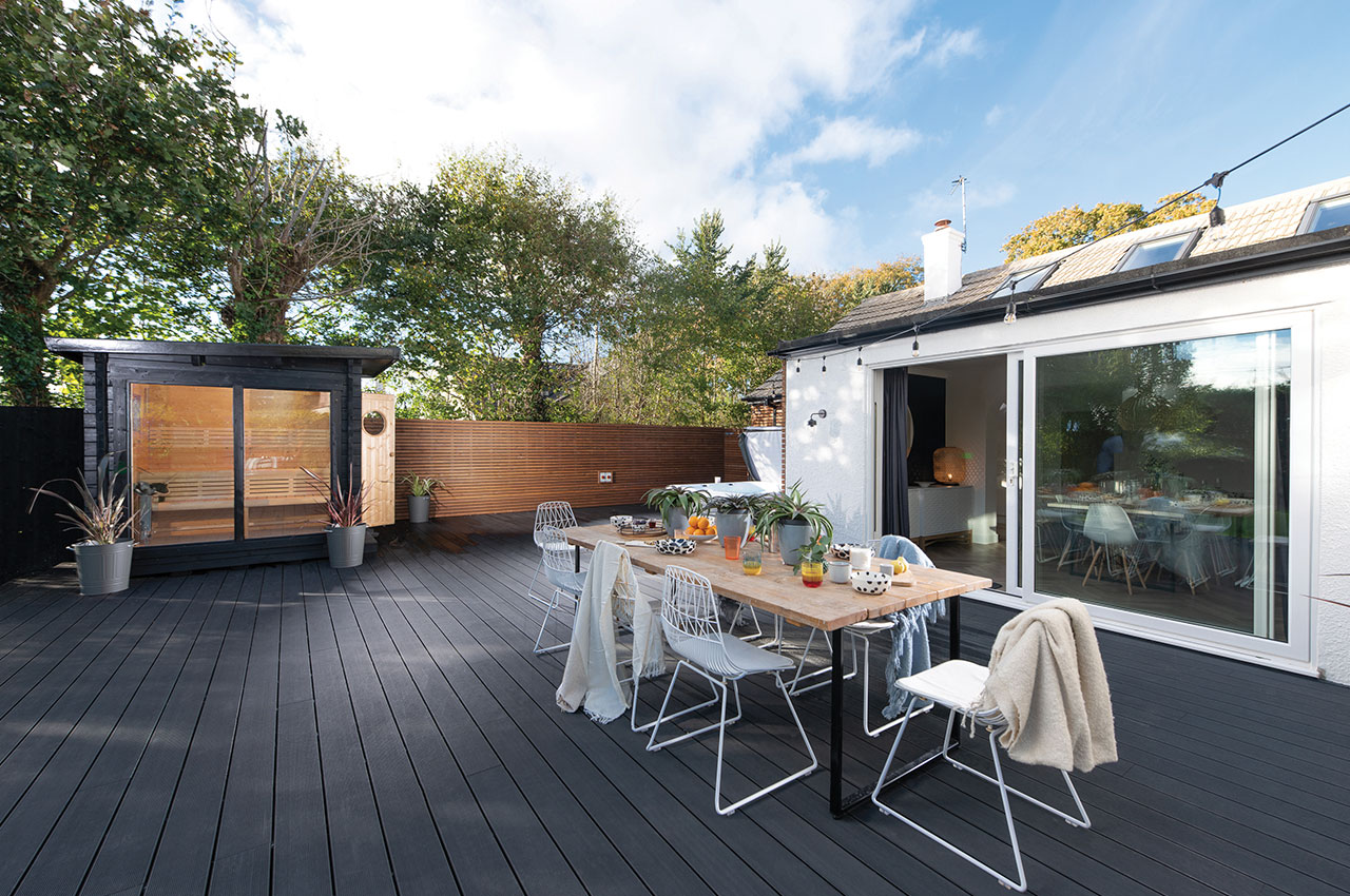 Holiday from home | Cladco Composite Decking Area in Charcoal