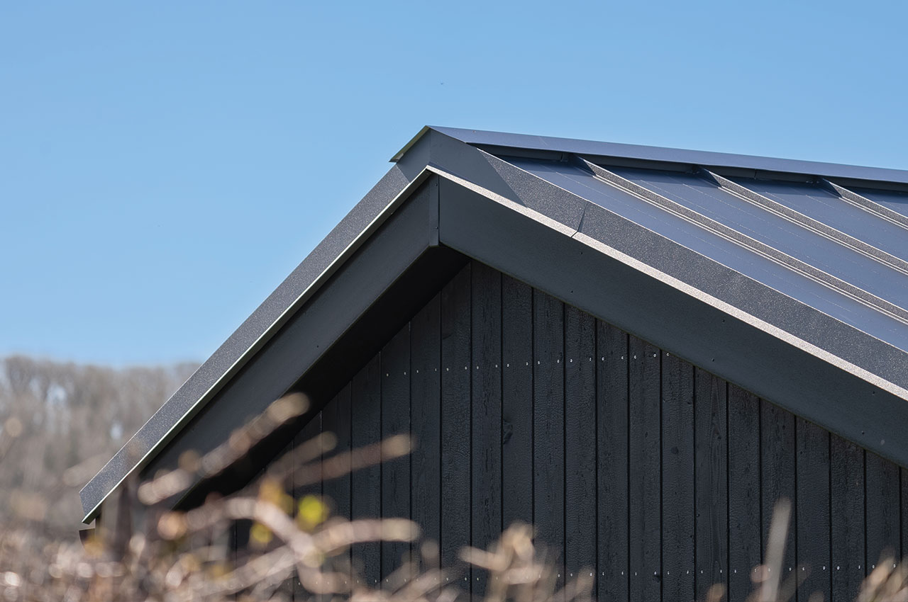 Little Miller’s Skali | Modern Countryside Cabin | Night Black Standing Seam Roofing Sheets