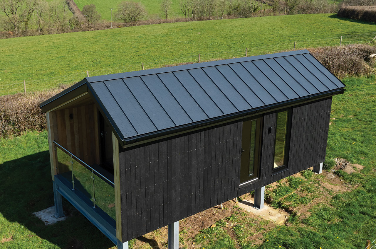 Little Miller’s Skali | Modern Countryside Cabin | Night Black Standing Seam Roofing Sheets