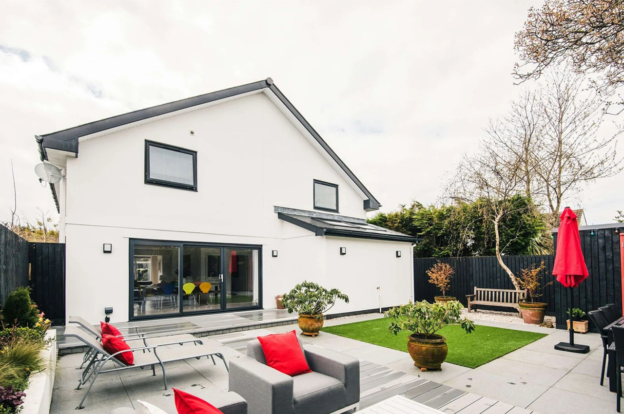 Light Grey Decking Boards used on self build project