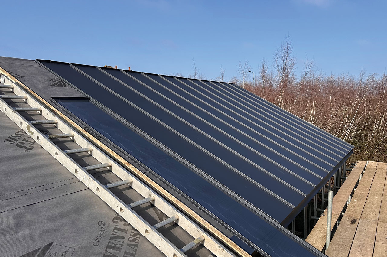 Modern Commercial Farm Units | Slate Grey Standing Seam Roofing Sheets