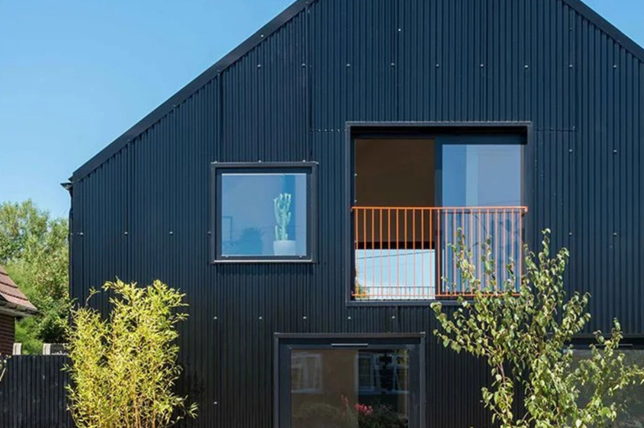 A bold, low-maintenance exterior created using Cladco Corrugated Roofing Sheets