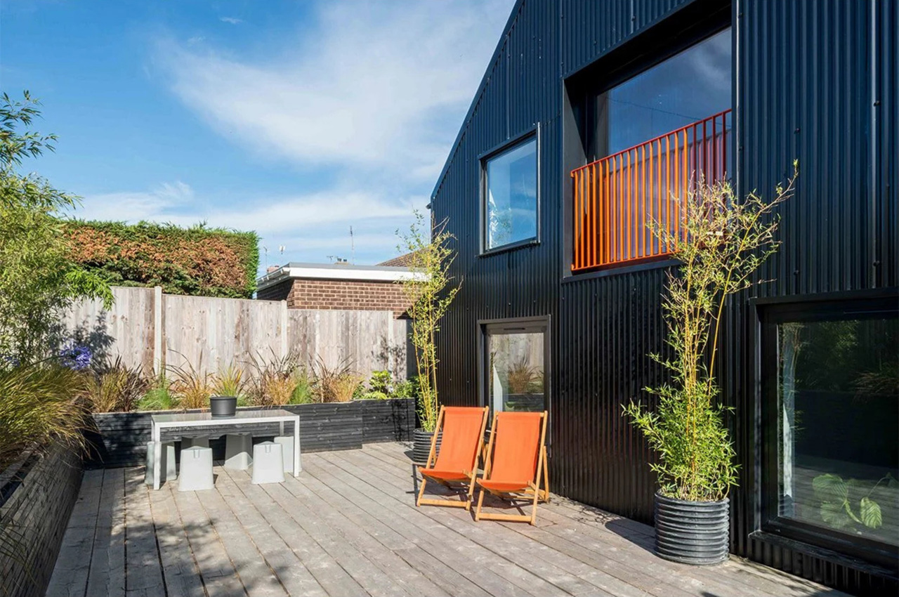 A bold, low-maintenance exterior created using Cladco Corrugated Roofing Sheets