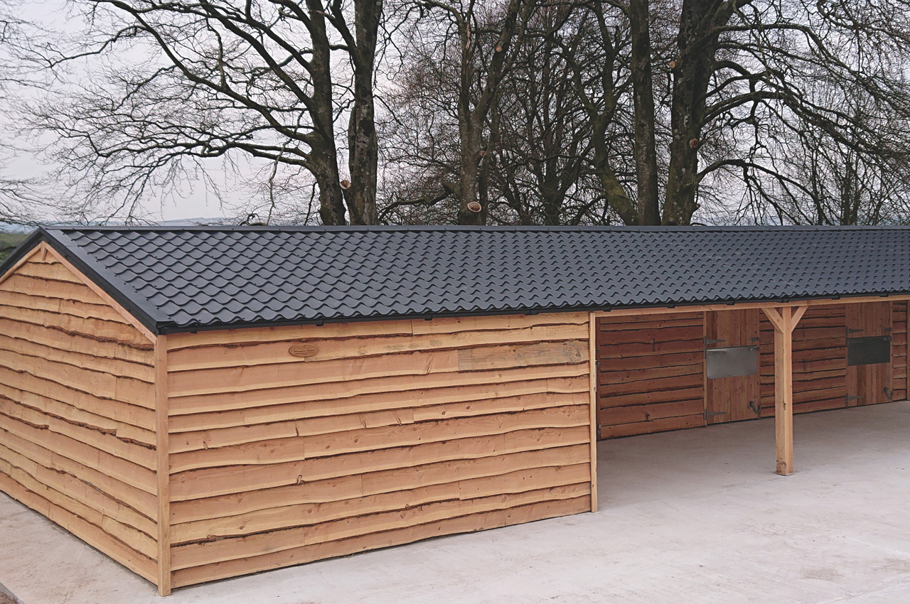 Graphite Grey Tile Form on Stable Block