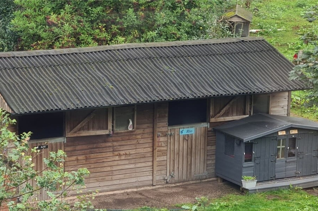 This Stable exterior has been transformed with Cladco 34/1000 Roofing Sheets