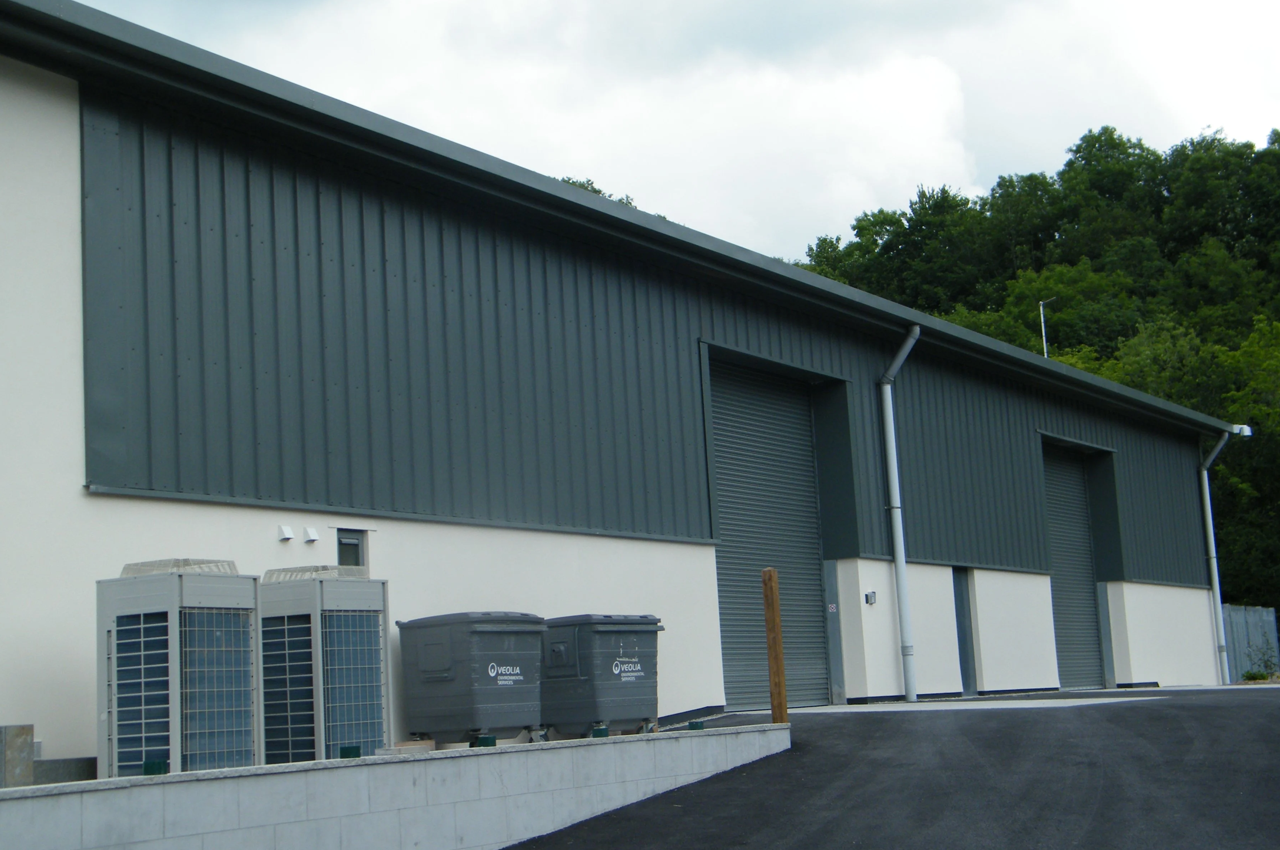 Cladco Side Cladding Sheets on Industrial unit. 
